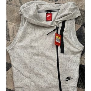 Nike Womens Sweater Vest Zip-Up Size Small